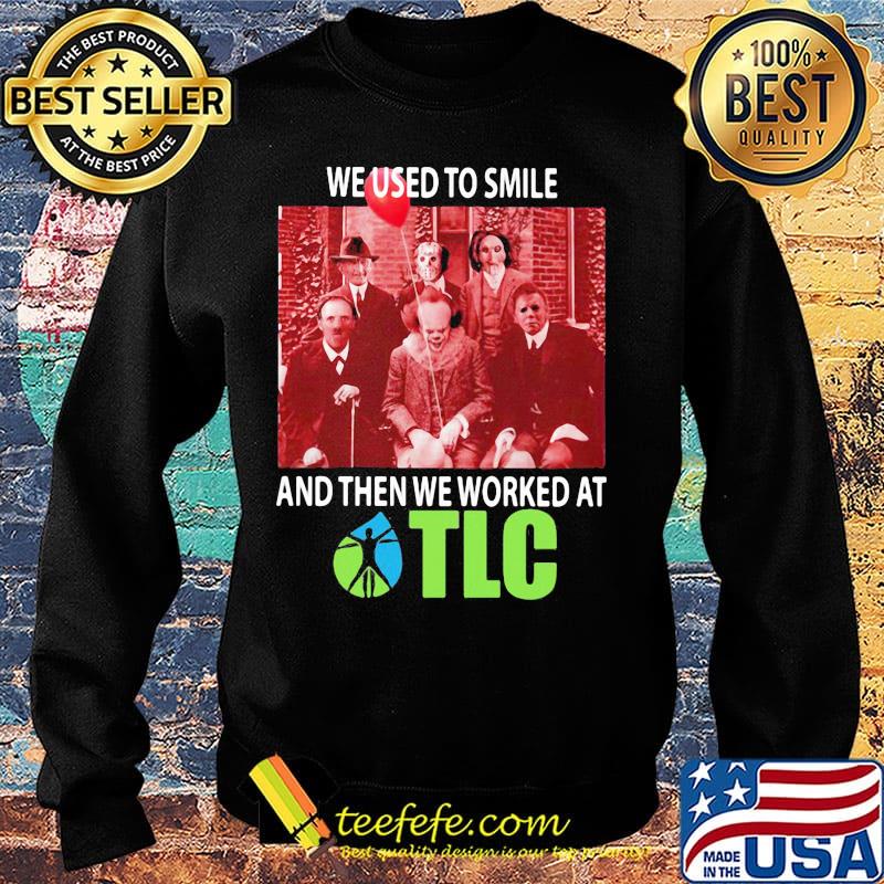 Halloween horror characters we used to smile and then we worked at tlc s Sweater Halloween horror characters we used to smile and then we worked at tlc s Sweater