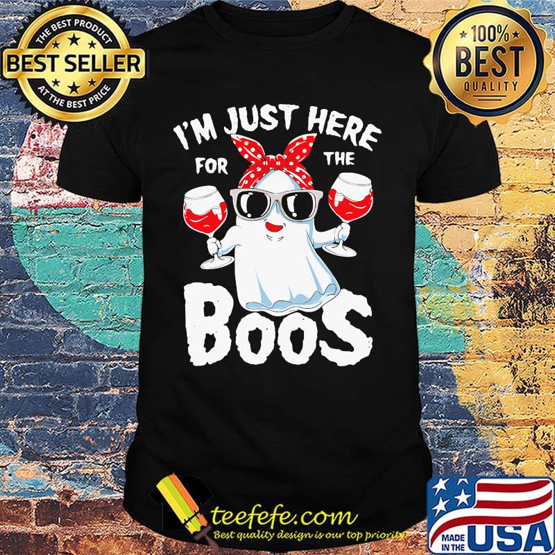 Halloween i'm just here for the boos shirt