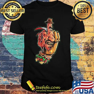 Halloween jeanne loves horror on freddy krueger 2 shirt