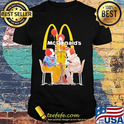 Halloween joker characters mcdonalds shirt