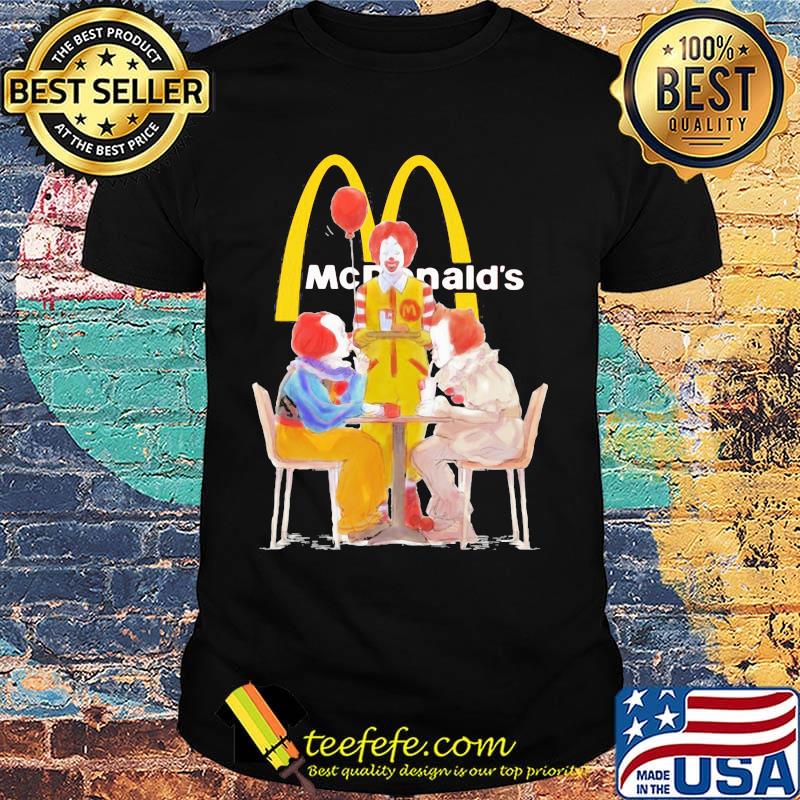 Halloween joker characters mcdonalds shirt