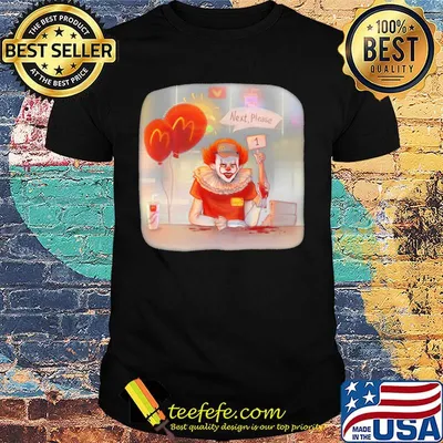 Halloween joker mcdonalds next please shirt