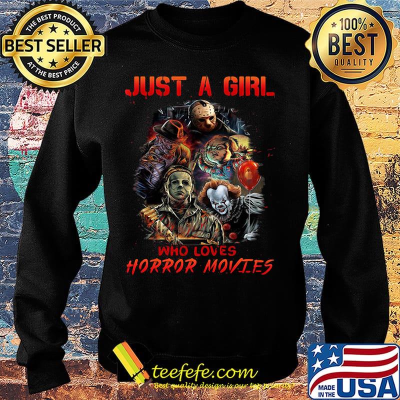 Halloween just a girl who loves horror movies s Sweater Halloween just a girl who loves horror movies s Sweater