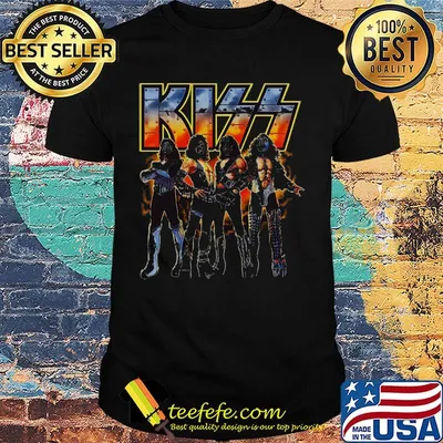 Halloween kiss band fire shirt