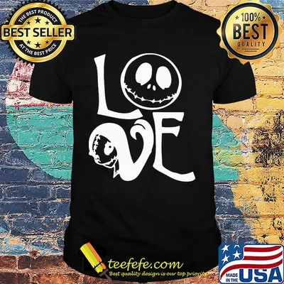 Halloween love jack skellington shirt