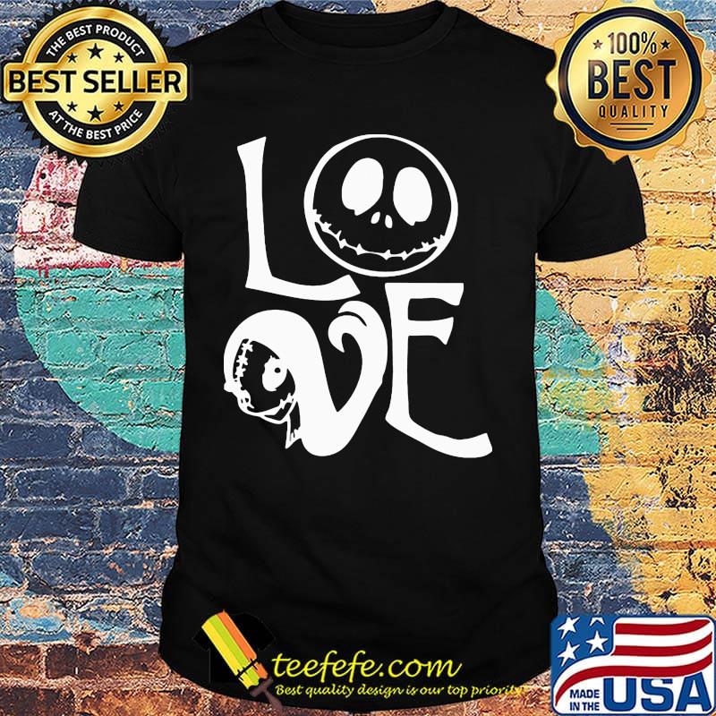 Halloween love jack skellington shirt
