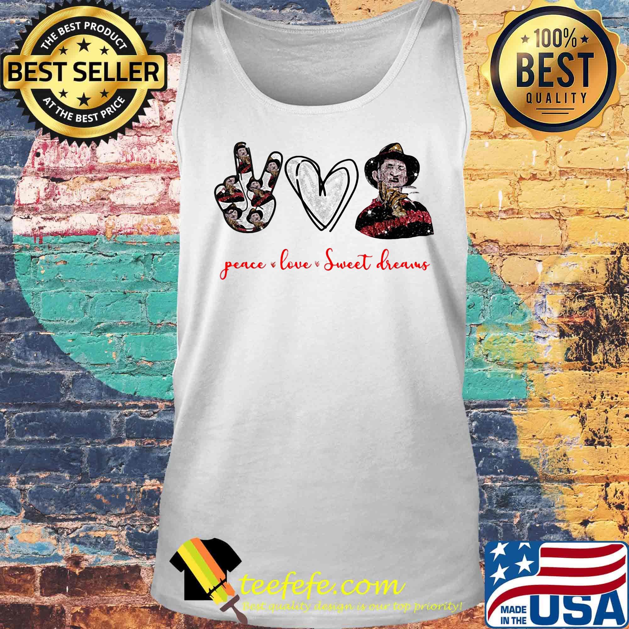 Halloween peace love sweet dreams s Tank top Halloween peace love sweet dreams s Tank top