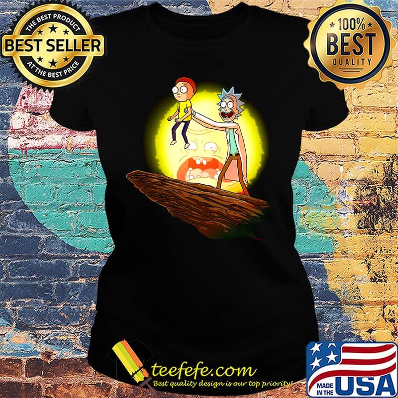 Halloween rick morty sunset s Ladies tee Halloween rick morty sunset s Ladies tee