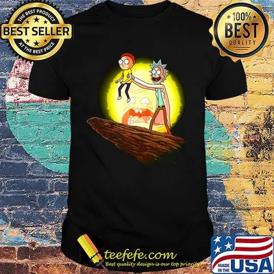 Halloween rick morty sunset shirt