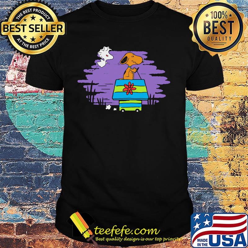 Halloween snoopy and woodstock home shirt