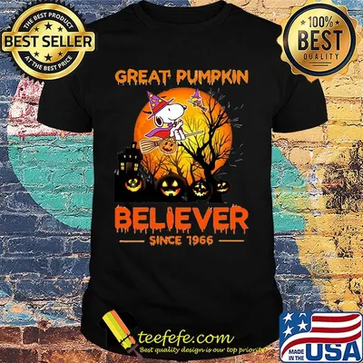 Halloween snoopy great pumpkin believer since 1966 shirt