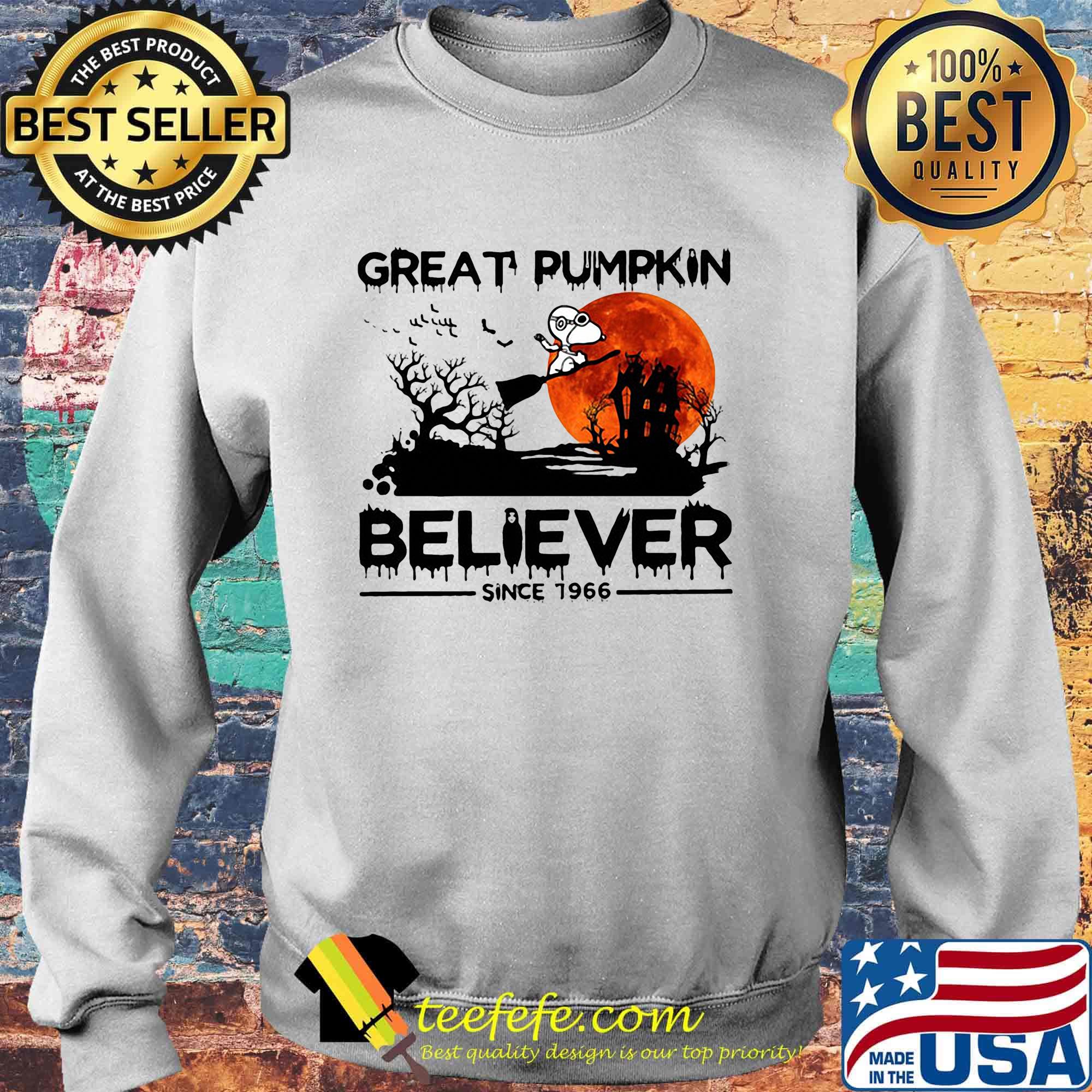Halloween snoopy great pumpkin believer since 1966 sunset s Sweater Halloween snoopy great pumpkin believer since 1966 sunset s Sweater