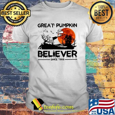 Halloween snoopy great pumpkin believer since 1966 sunset shirt
