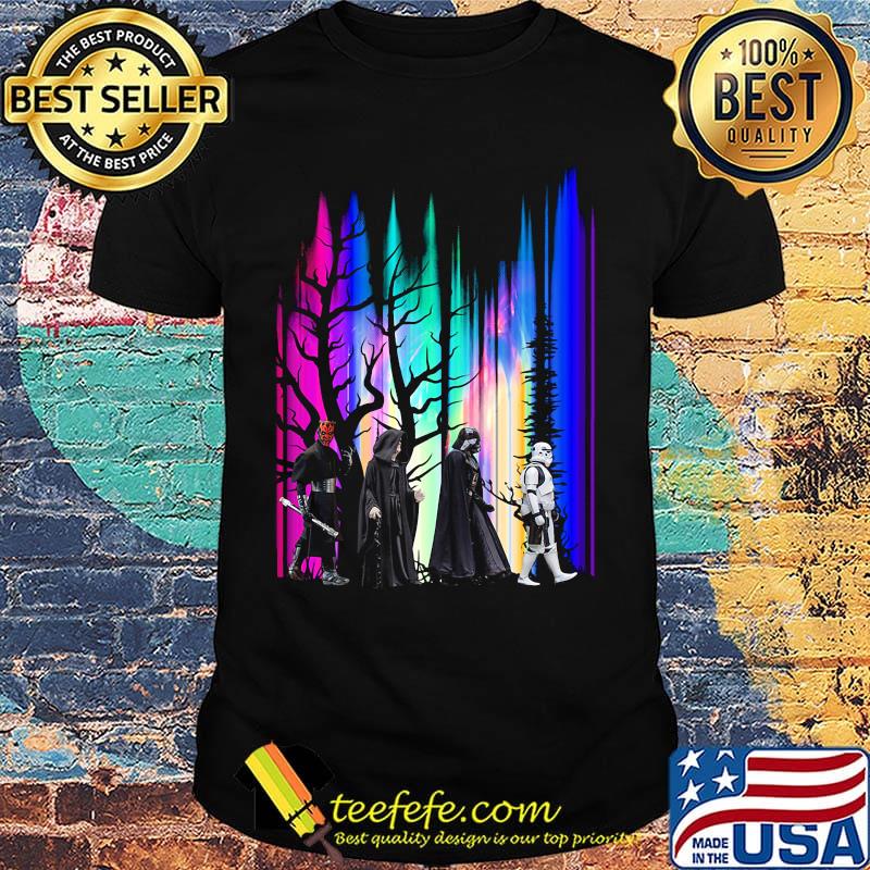 Halloween star wars characters abbey road shirt