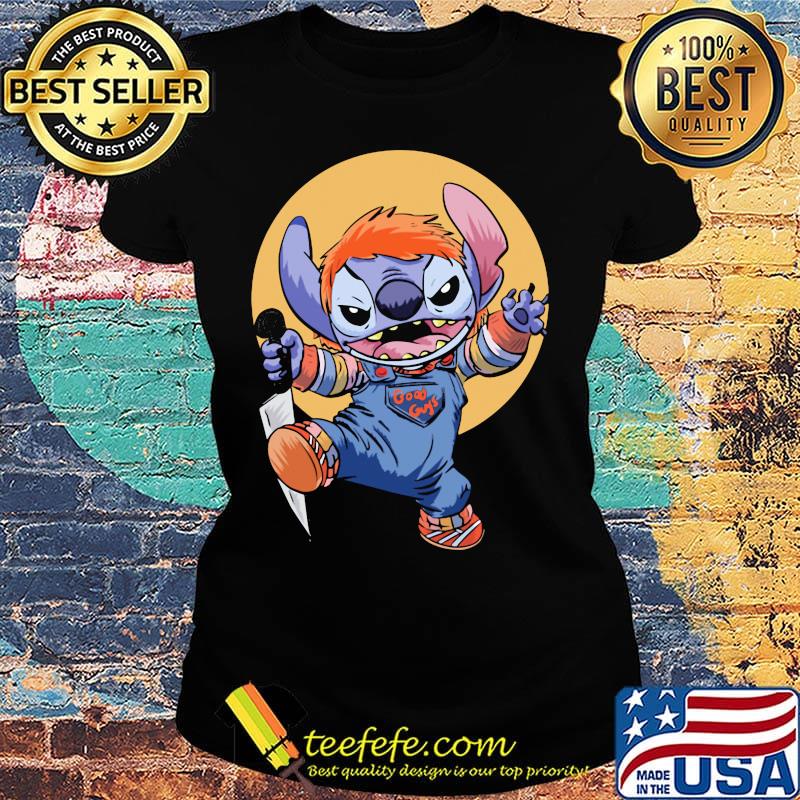 Halloween stitch good guys chucky doll moon s Ladies tee Halloween stitch good guys chucky doll moon s Ladies tee