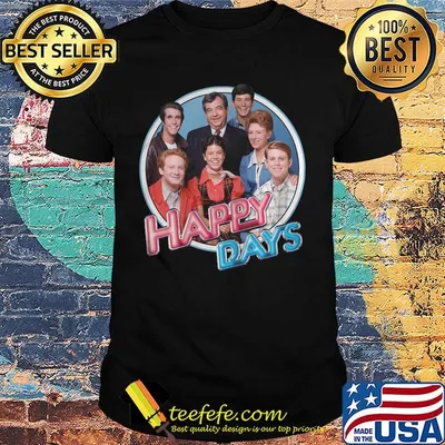 Happy days characters retro shirt