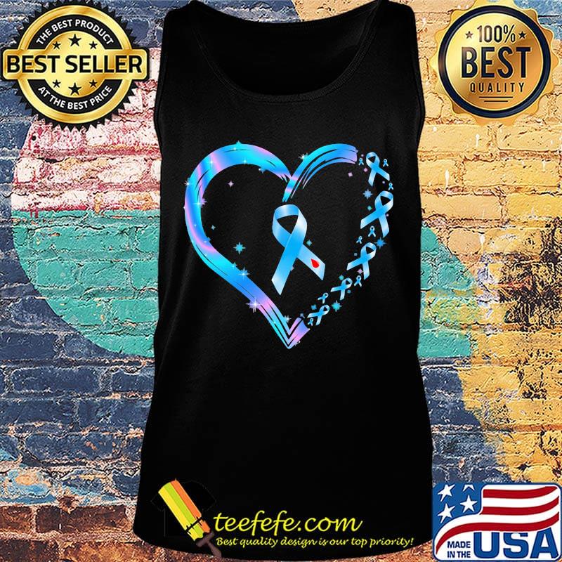 Heart Breast cancer blue s Tank top Heart Breast cancer blue s Tank top