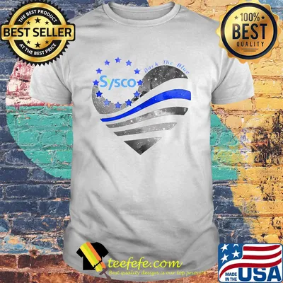 Heart sysco logo american flag happy independence day shirt