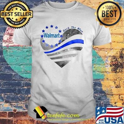 Heart walmart logo american flag happy independence day shirt