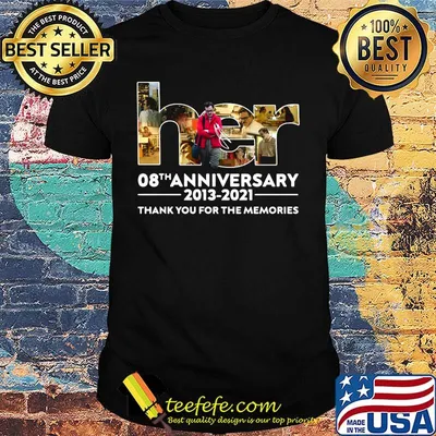 Her 08th anniversary 2013 2021 thank you for the memories signatures shirt