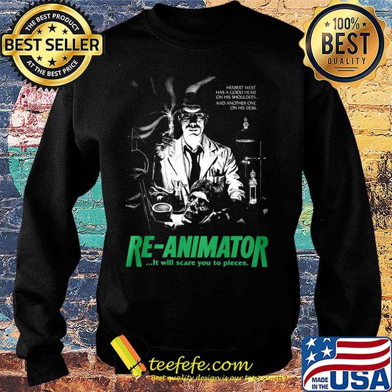 Herbert west has a good head on his shoulders and another one his desk re-animator s Sweater Herbert west has a good head on his shoulders and another one his desk re-animator s Sweater