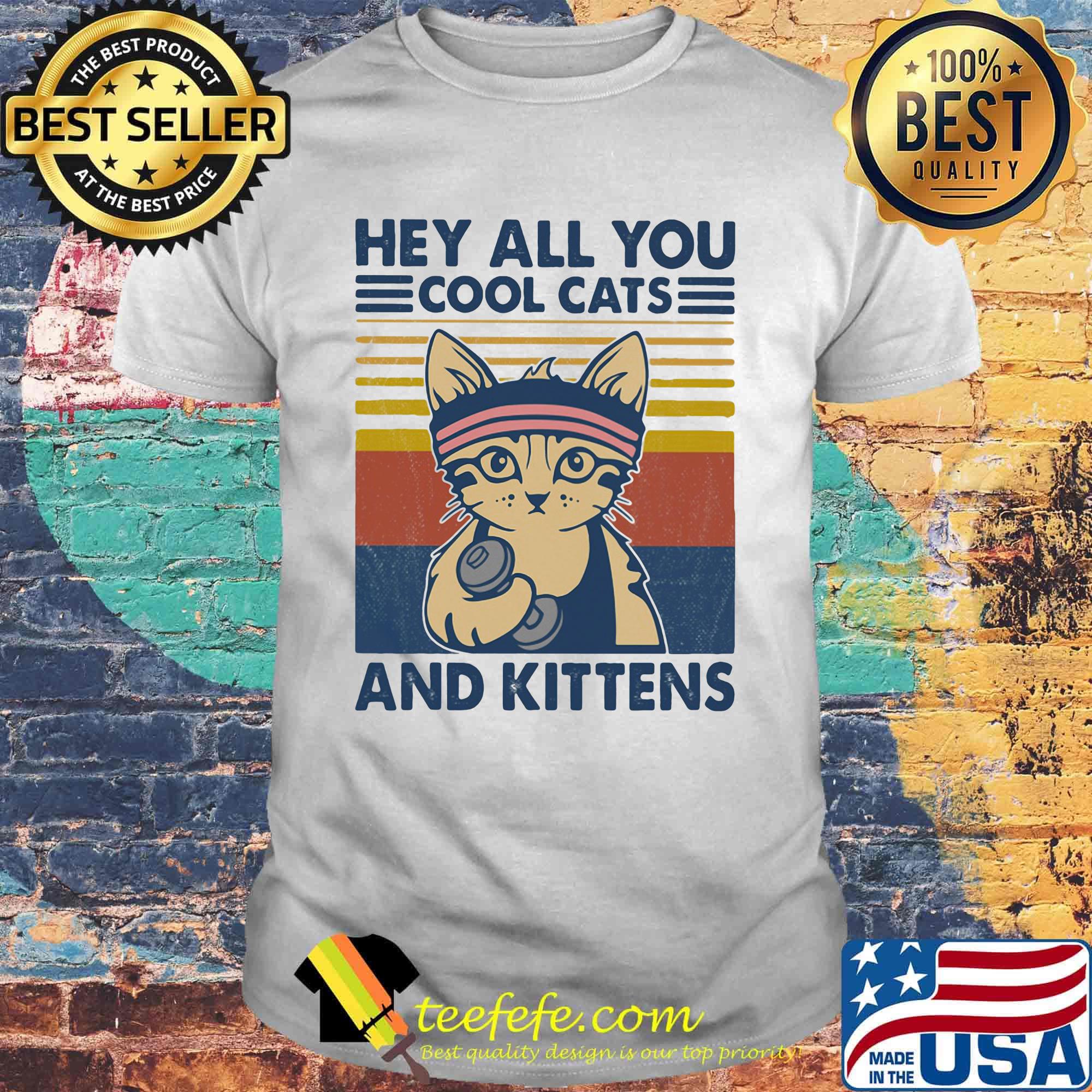 Hey all you cool cats and kittens vintage retro shirt