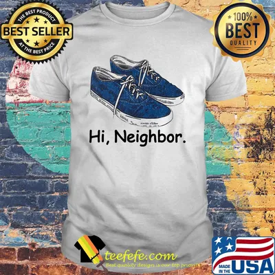 Hi Neithbor Shoes Blue White Shirt