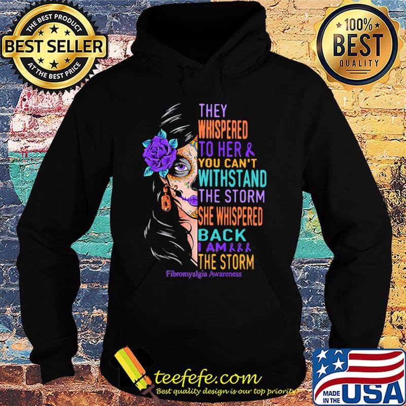 Hippie girl they whispered to her and you can't withstand the storm she whispered back i am the storm fibromyalgia awareness s Hoodie Hippie girl they whispered to her and you can't withstand the storm she whispered back i am the storm fibromyalgia awareness s Hoodie
