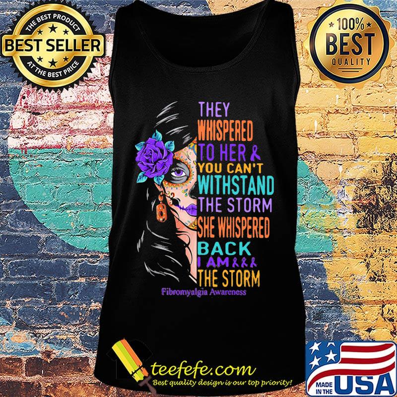 Hippie girl they whispered to her and you can't withstand the storm she whispered back i am the storm fibromyalgia awareness s Tank top Hippie girl they whispered to her and you can't withstand the storm she whispered back i am the storm fibromyalgia awareness s Tank top