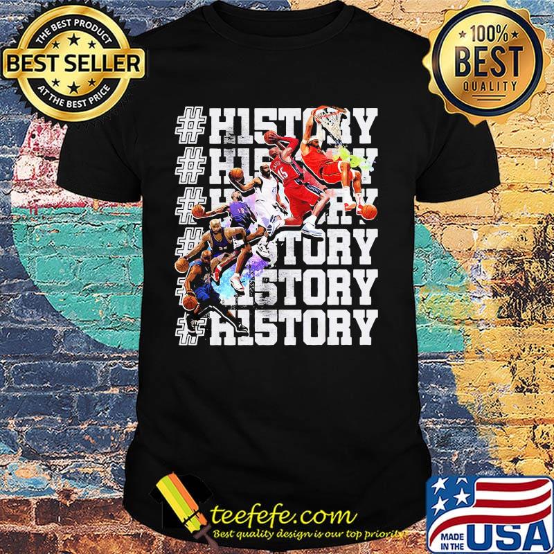 History nba players basketball shirt