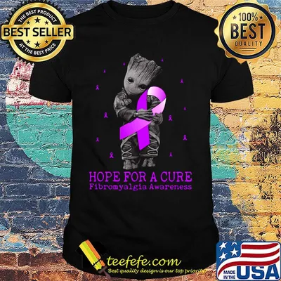 Hope for a cure fibromyalgia awareness alien shirt