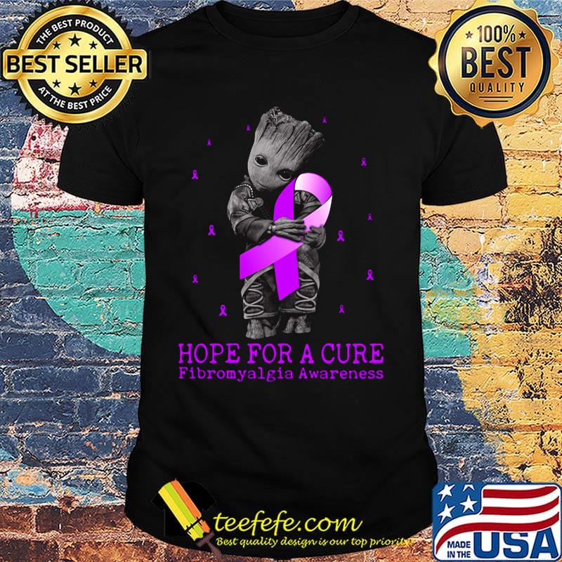 Hope for a cure fibromyalgia awareness alien shirt