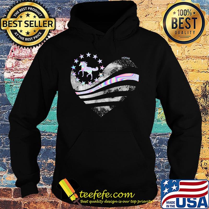 Horse hologram heart Diamond Shirt Hoodie Horse hologram heart Diamond Shirt Hoodie