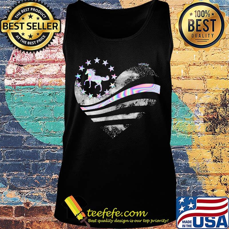 Horse hologram heart Diamond Shirt Tank top Horse hologram heart Diamond Shirt Tank top