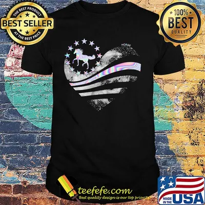 Horse hologram heart Diamond Shirt
