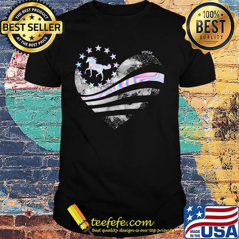 Horse hologram heart Diamond Shirt Horse hologram heart Diamond Shirt
