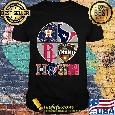 Houston astros texans rockets dynamo logo shirt