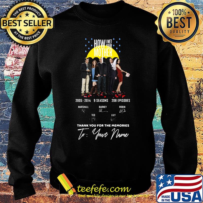 How i met your mother 2005 2014 9 seasons 208 episodes thank you for the memories to your name signatures s Sweater How i met your mother 2005 2014 9 seasons 208 episodes thank you for the memories to your name signatures s Sweater
