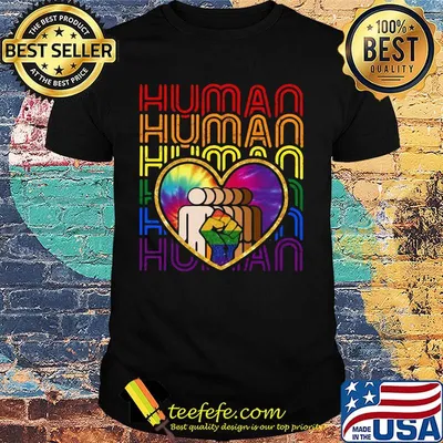 Human Black Lives Matter Heart LGBT Skin Color Shỉt
