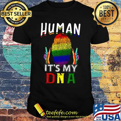 Human It's My DNA Hand Fingerprint LGBT Shirt