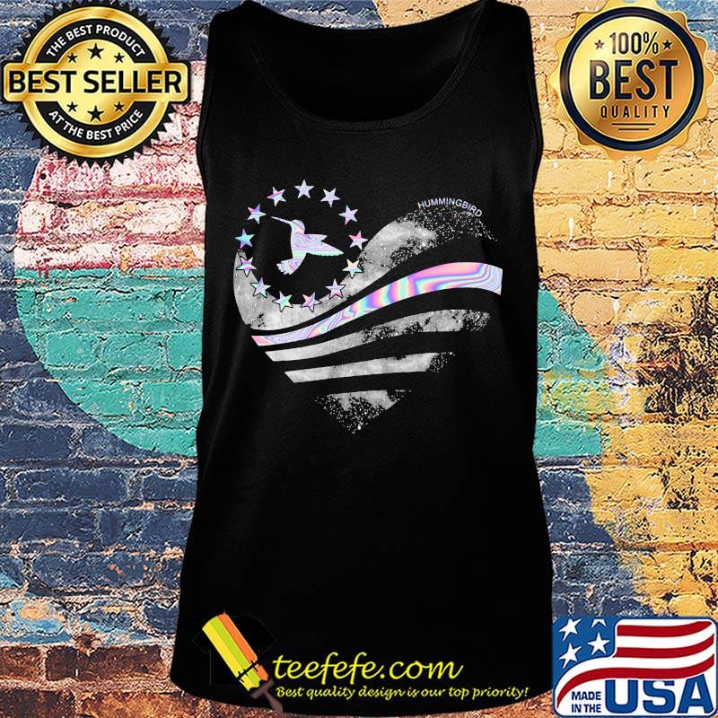 Hummingbird hologram heart Diamond Shirt Tank top Hummingbird hologram heart Diamond Shirt Tank top