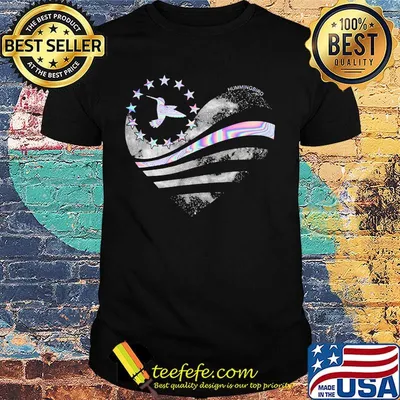 Hummingbird hologram heart Diamond Shirt