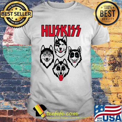 Husky siberian kiss rock band shirt