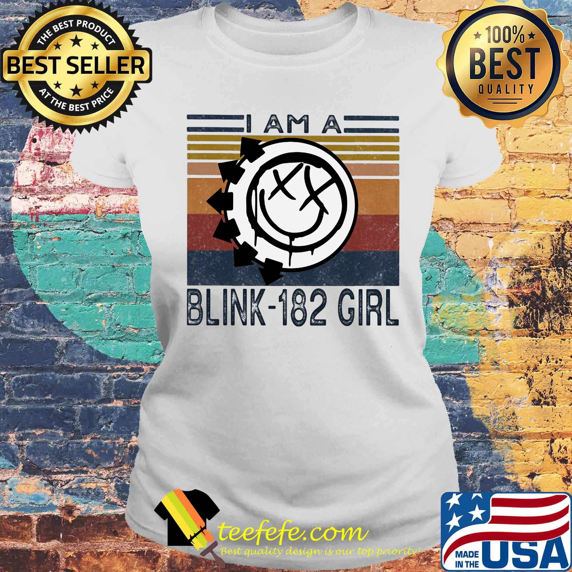 I am a blink 182 girl vintage retro s Laides tee I am a blink 182 girl vintage retro s Laides tee