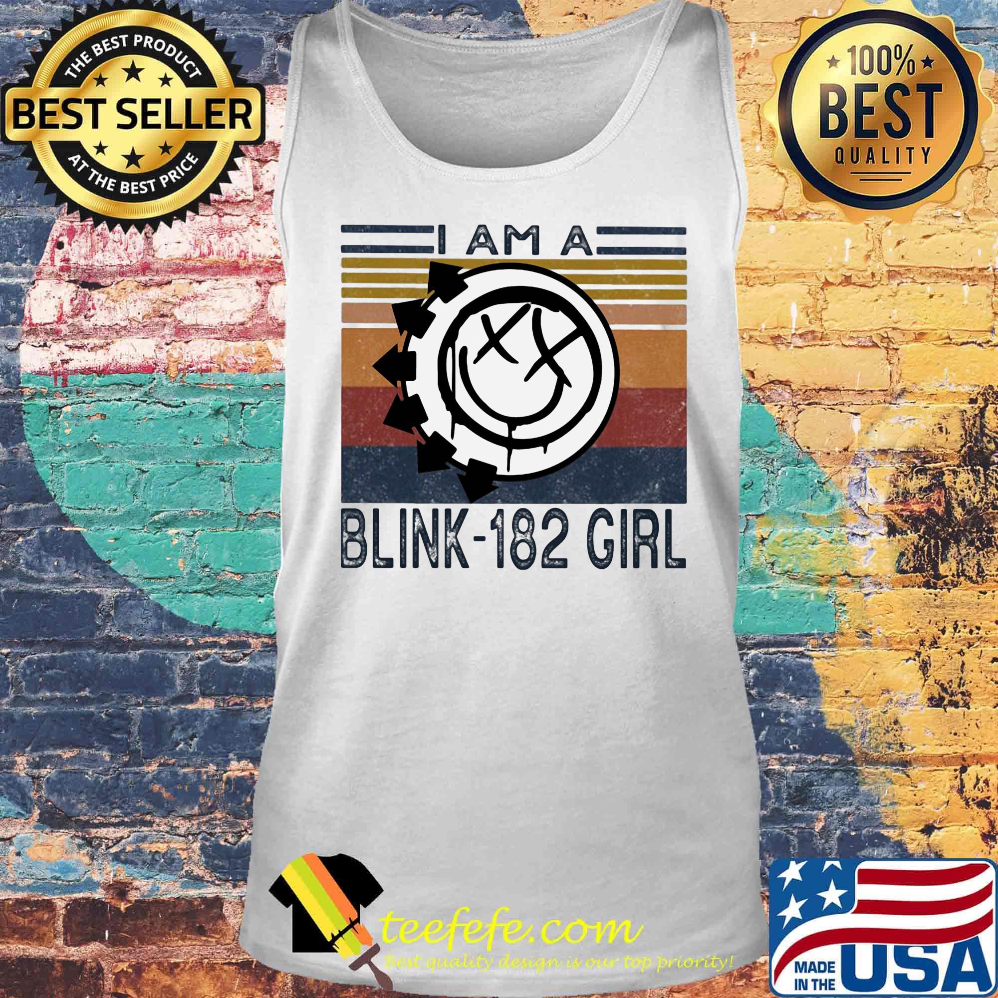 I am a blink 182 girl vintage retro s Tank top I am a blink 182 girl vintage retro s Tank top