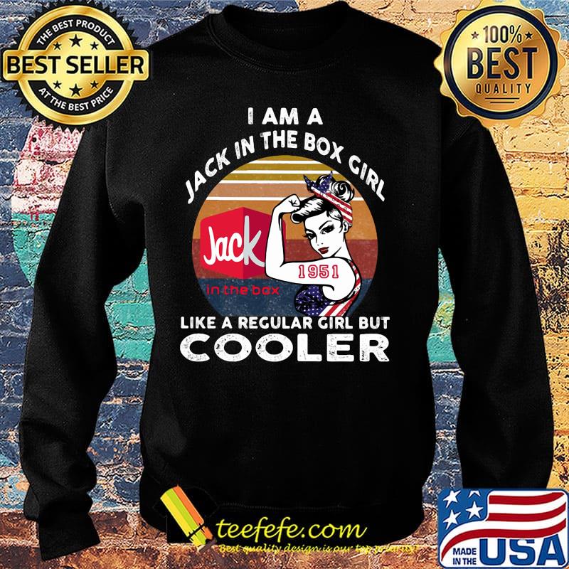 I am a jack in the box 1951 girl like a regular girl but cooler vintage retro s Sweater I am a jack in the box 1951 girl like a regular girl but cooler vintage retro s Sweater