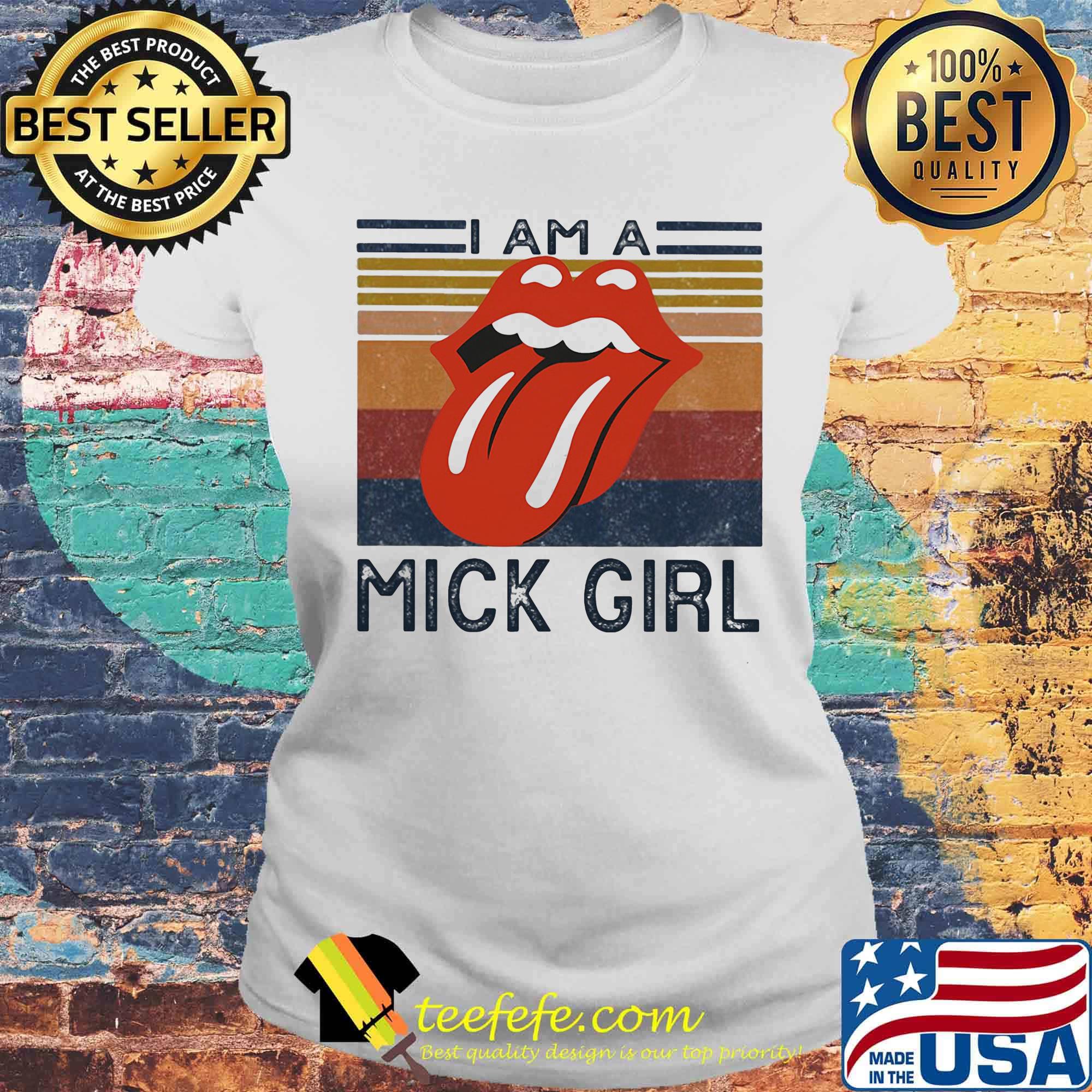 I am a mick girl vintage retro s Laides tee I am a mick girl vintage retro s Laides tee