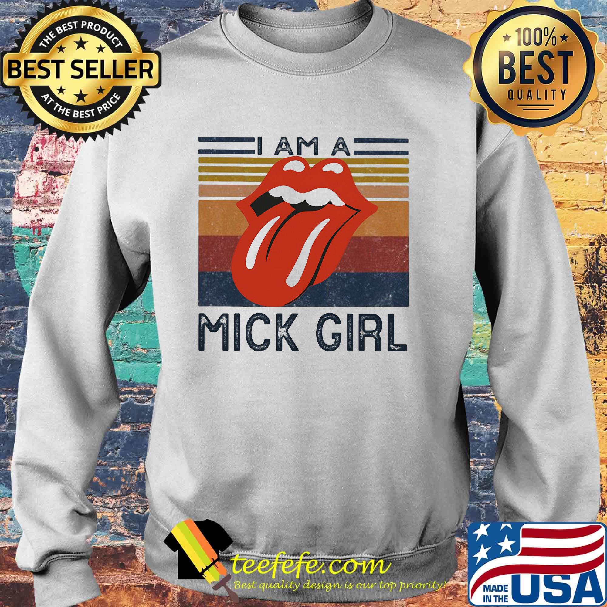 I am a mick girl vintage retro s Sweater I am a mick girl vintage retro s Sweater