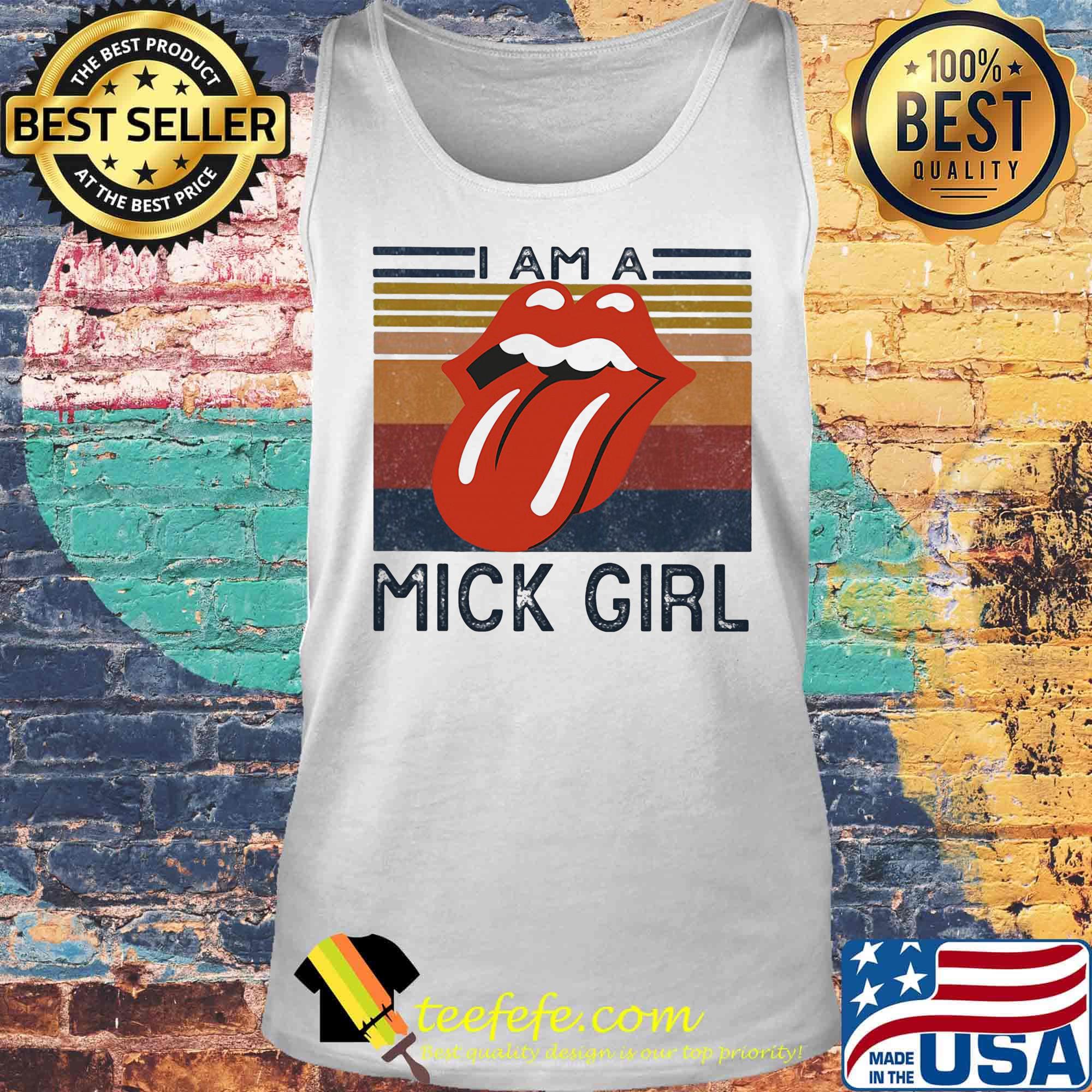 I am a mick girl vintage retro s Tank top I am a mick girl vintage retro s Tank top