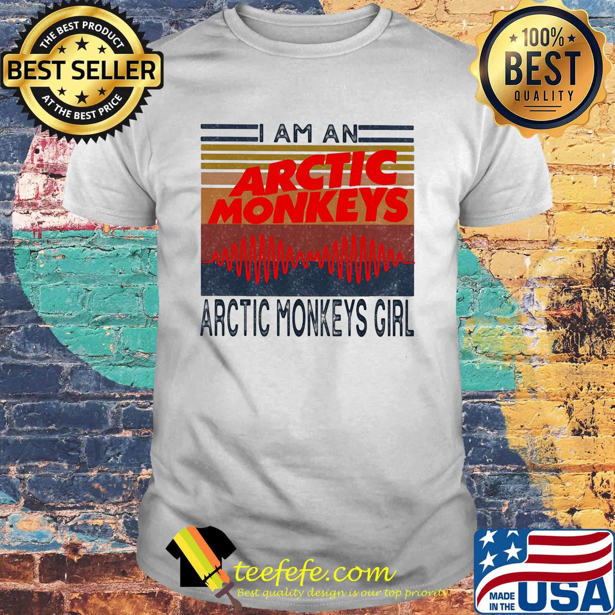 I am an arctic monkeys girl vintage retro shirt